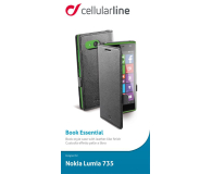 Cellularline Etui BOOK ESSENTIAL do Nokia Lumia 735 niebieskie - 1426788 - zdjęcie 2